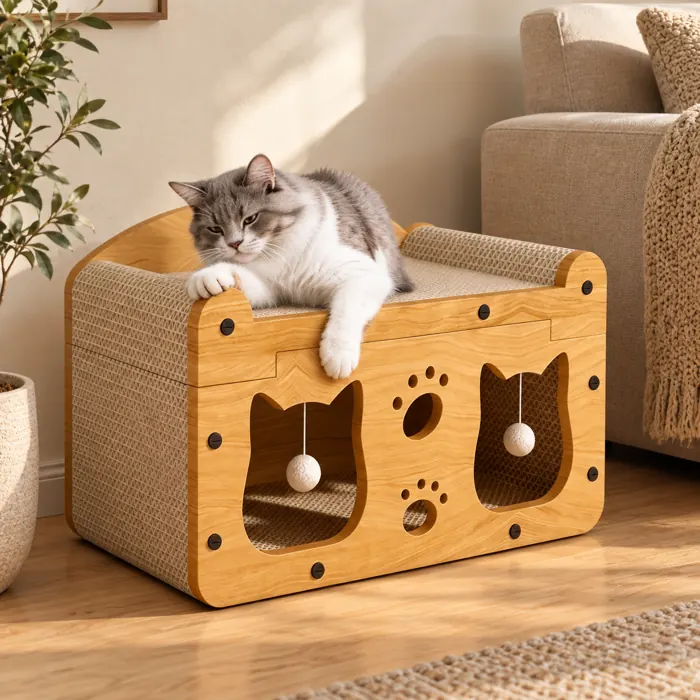 Double Layer Scratcher House