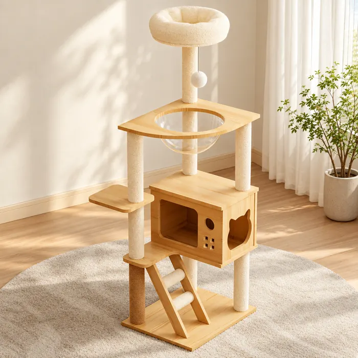 Natural Modern Cat Tower