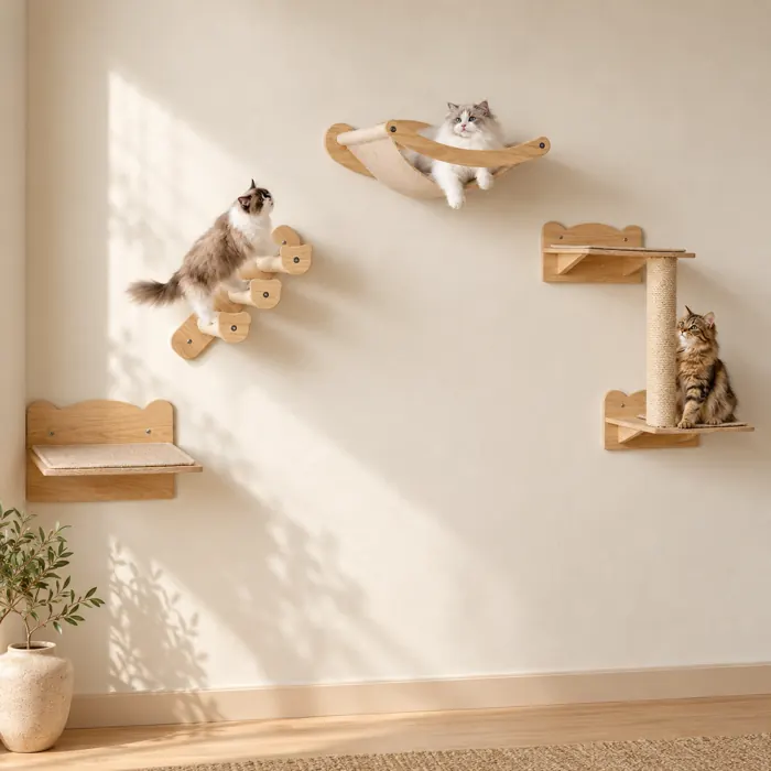 Wooden Wall Climbing Set